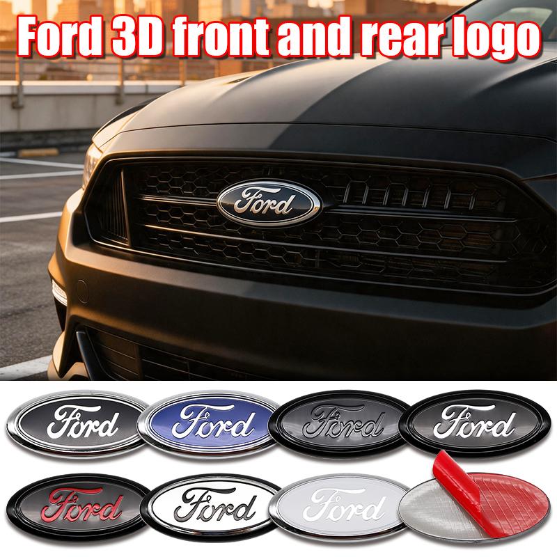 1Pc 17.5cm ABS Replacement Emblem Badge For Ford Edge Ranger Front Hood Trunk Fusion Focus Escape Fiesta Transit Auto Accessory