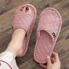 Cloth bottom slippers couple fresh and versatile home indoor silent silent does not hurt the wooden floor men's and women's four seasons