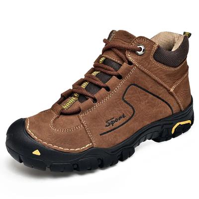 Heren Wandelschoenen Leer Outdoorschoenen Slijtvast Heren Trekking Wandelen Jagen Tactische Sneakers