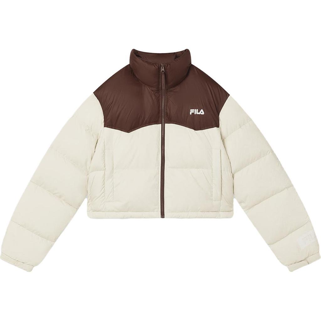 New FILA Coat Women's Wheat Straw Beige F51W349902F-BG