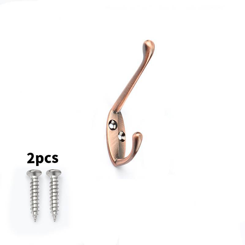 Alloy Durable Zinc Coat Hanger With Drill Holes For Bathroom Closet Organization