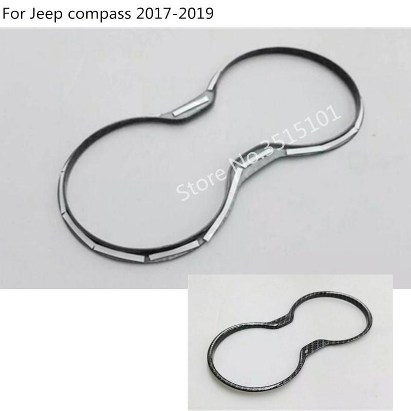 For Jeep Compass 2017 2018     Cover Stick Inner Middle Shift Stall Paddle Cup Lamp Trim Armrest Handrail Hoods