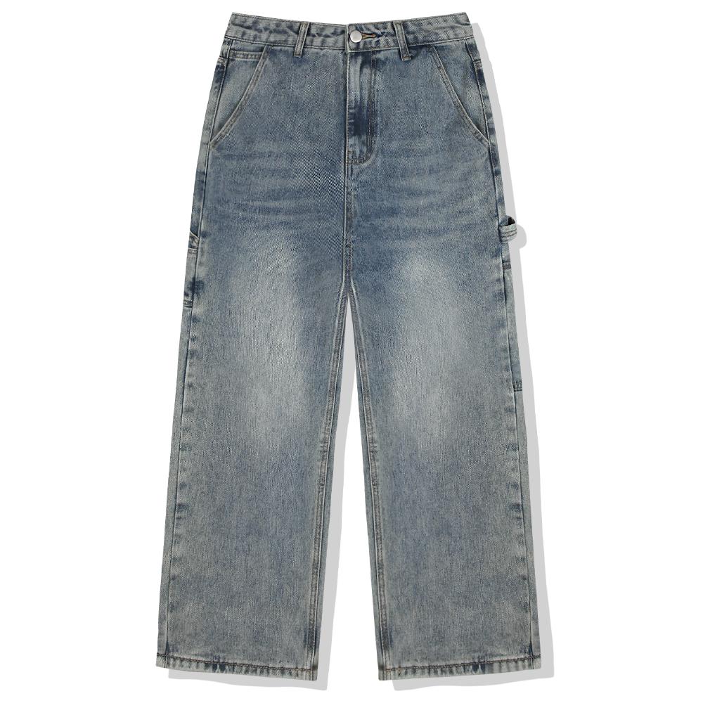Beijiglabel Loop Carpenter Balloon Wide Washing Denim Pants 4 Color [Blbd_5028] (A Type)
