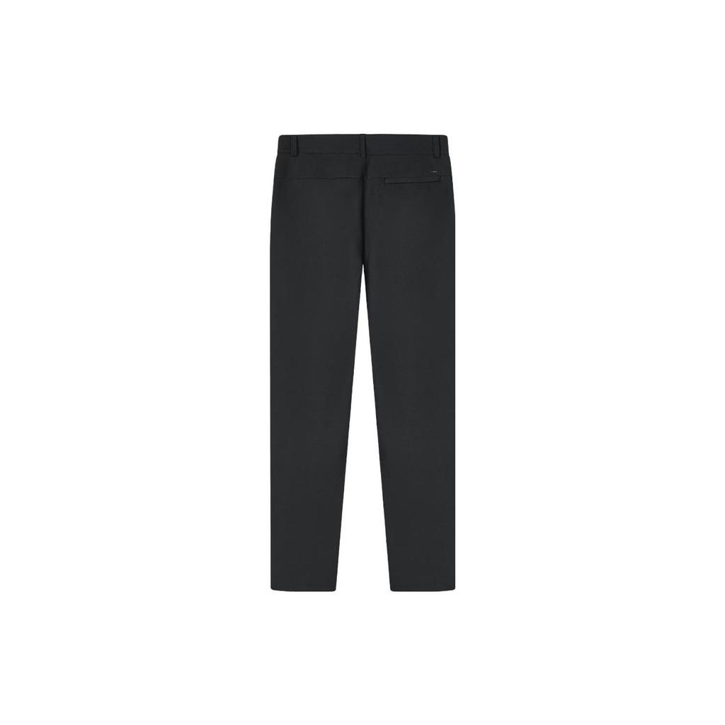 FILA Solid Color Straight Leg Knit Casual Pants Men bottoms Black F11M412605F-BK
