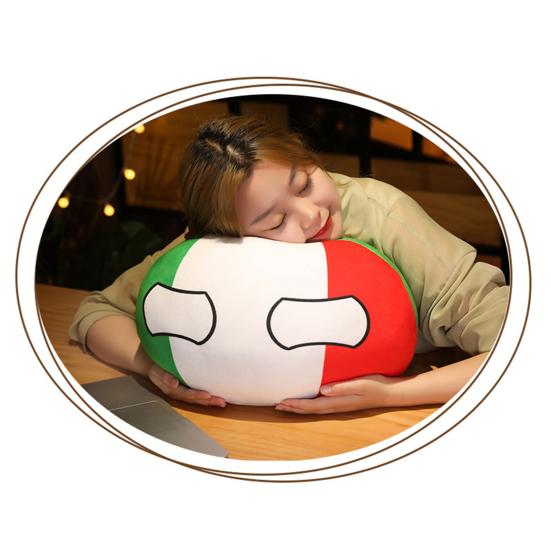 10/30/40 cm păpușă cu steag național pernă îmbrățișată pufoasă, drăguță, păpușă de desene animate, jucărie de pluș