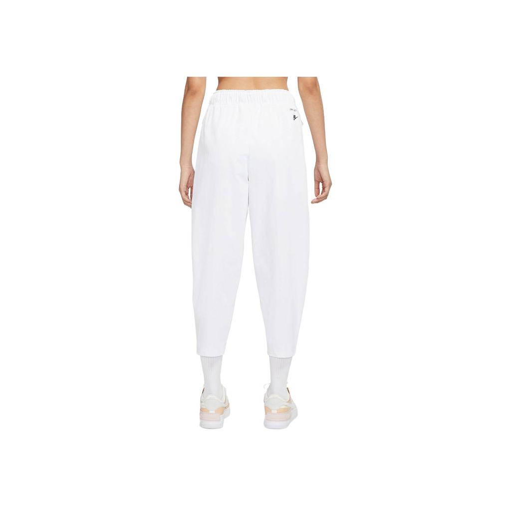 Nike Logo Print Sports Casual Pants Women bottoms White DD4617-100