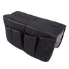 Sofa Arm Organizer 14 Pockets Multifunctional Peach Skin Fabric Couch Armchair Bedside Storage Pocket