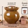 Large Earthenware Sichuan Pickled Vegetable Jar - Traditional Ceramic Sauerkraut Pot for Home Use