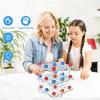 Gra planszowa szachy 3D Trening logicznego myślenia 2 graczy Dzieci Dorośli Edukacyjna Przezroczysta szachownica 3D Zabawka Maluchy Chłopcy Dziewczynki Prezent świąteczny