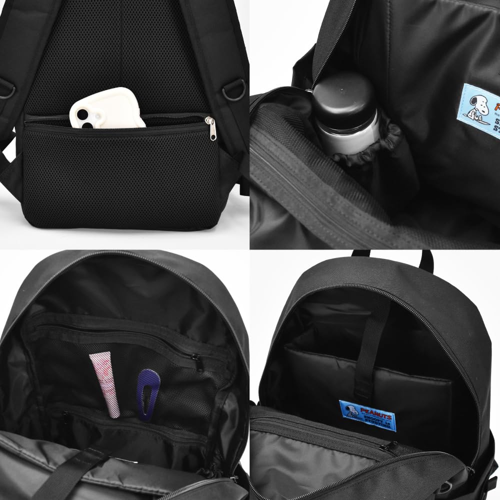 Backpack Daypack A4 Large Capacity 18L Water Repellent Lots of Pockets Women Men School Commuting Travel Adults Students Kids Cute Characters