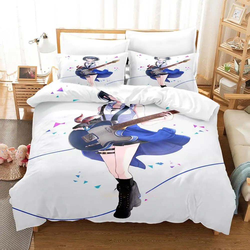 Anime Project SEKAI Hoshino Ichika  Bedding Set Boys Girls Twin Queen Size Duvet Cover Pillowcase Bed Kids Adult