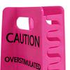 1/2Pcs Overstimulated Warning Sign Hair Claw Strong Grip Thick Hair Funny Yellow Caution Hair