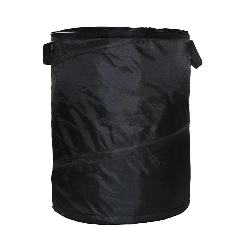 10 Gallon Camping Trash Can, Collapsible, Pop Up Trash Can for Camping, Travel, Outdoor,Home,Black Color