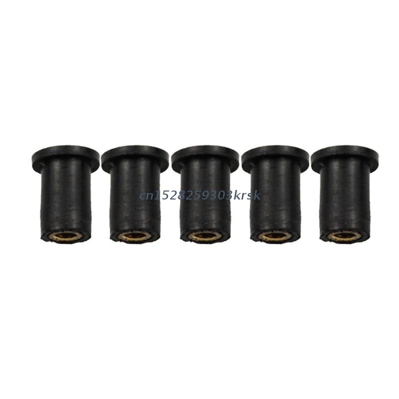 10Pcs M4 M5 M6 Durable Rubber Well Nuts Windshield Bolts for Motorcycles Fairing Mountings Windscreen