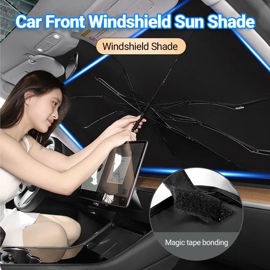 

Козырек от солнца на лобовом стекле, термостойкий солнцезащитный зонтик, дизайн, козырек от солнца на лобовом стекле автомобиля для Tesla