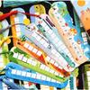 Cartoon Tianzige Calligraphy Bookmark for Kids: Creative, Hard-Pen Paper, Irregular Shape, Perfect for Kindergarten & Elementary Students.