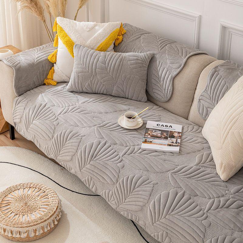 Vintage Living Room Milk Velvet Sofa Cushion Plush Sofa Cover Cover Autumn and Winter All-season Universal Sofa Towel Cover Cloth Seat Cushion