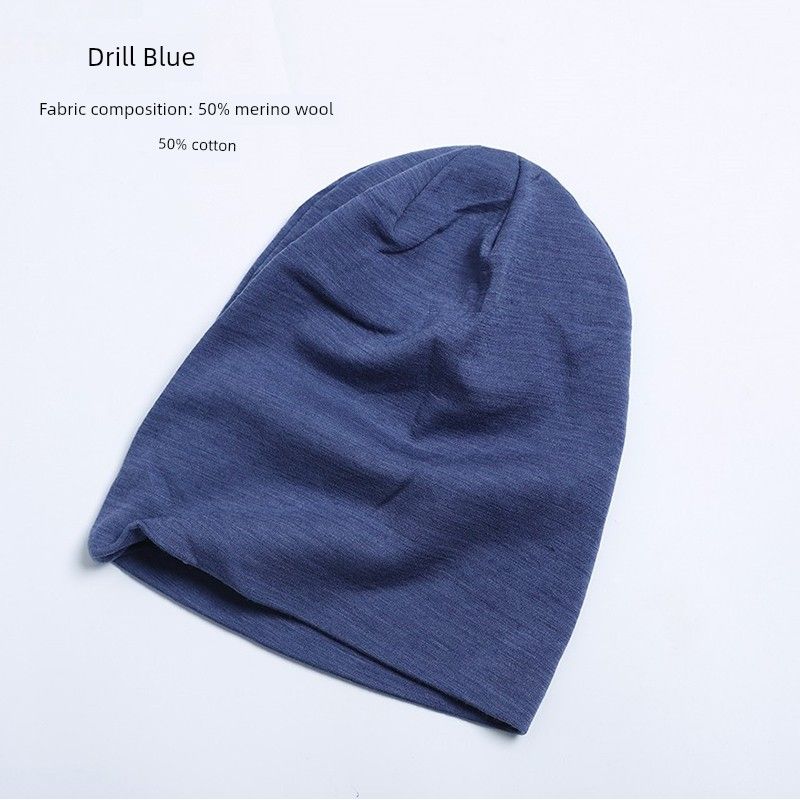 

COFT Шапка спортивная из мериносовой шерсти двойного слоя, легкая, Heattech, для лыж, бега, купольная, быстросохнущая, шапка-бини M24