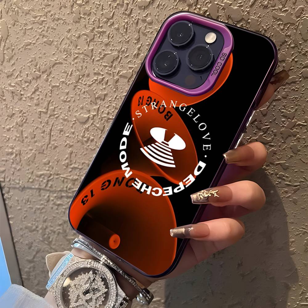 Band D-Depeche ModeS Purple Matte Shockproof CoverPhone Case For iPhone 17,16,15,14,13,12,11,Pro,XS,Max,Plus,Mini,SE4,E iPhoneX