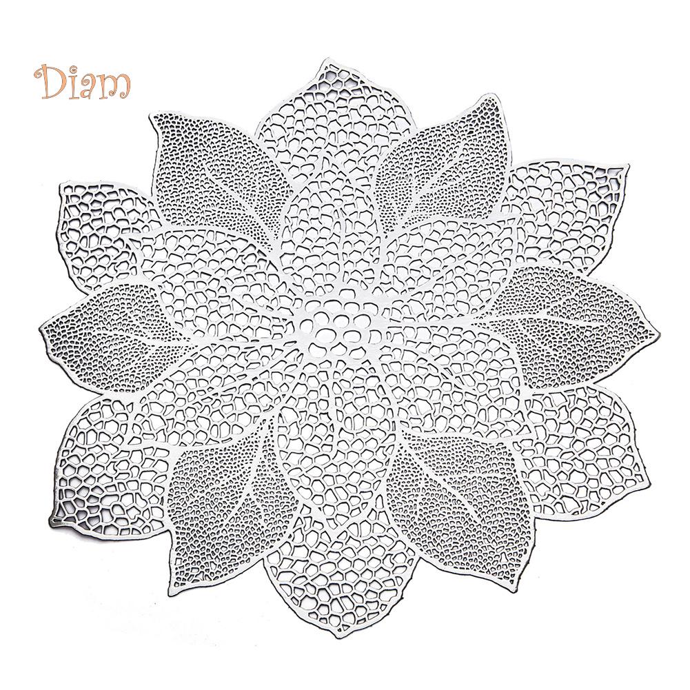 NO.HS Rete a Maglia Vuota in PVC Tappetino Antiscivolo Isolante Sottobicchiere Sottopiatto Tappetino Decorativo Resistente al Calore