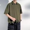 Men's Summer Lightweight Half-Zip Polo T-Shirt