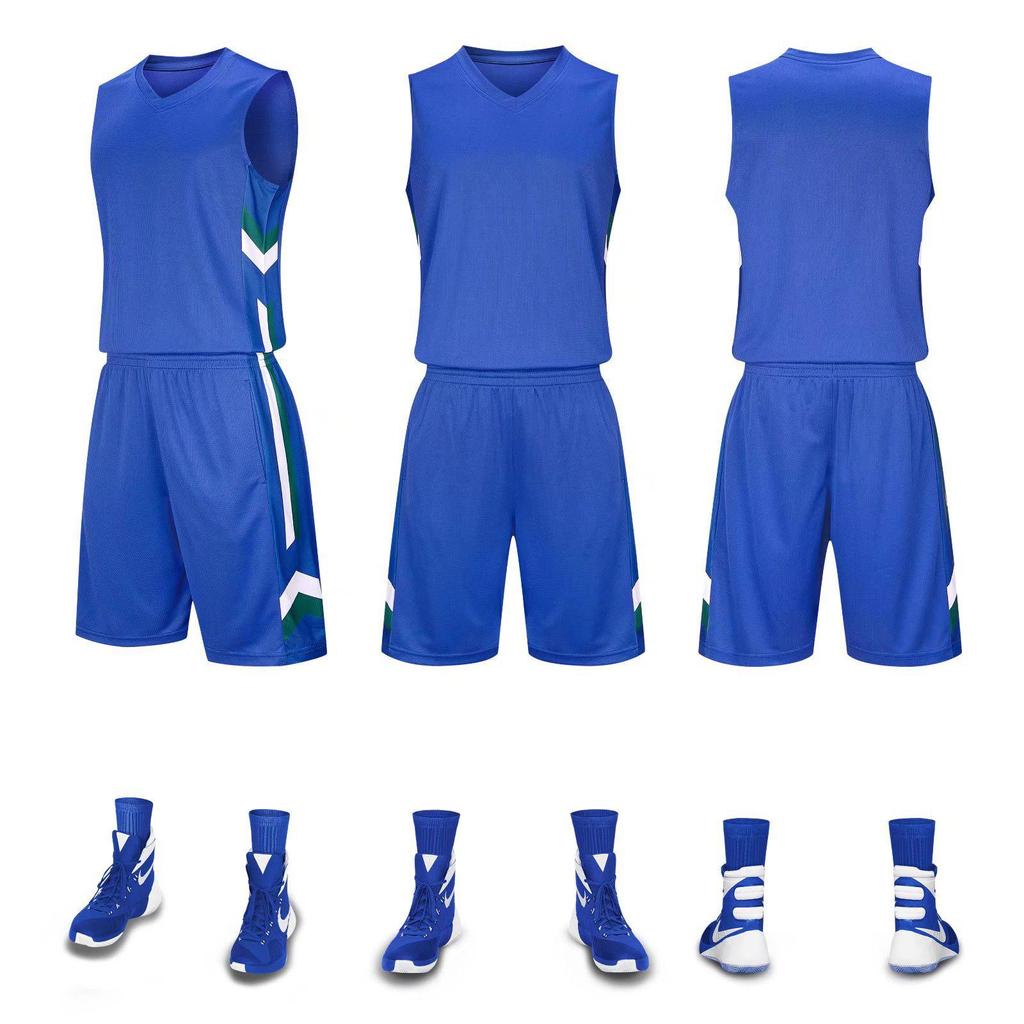 Breathable Sweat-Wicking Basketball Uniform Set for Adults & Children with Customizable Jerseys