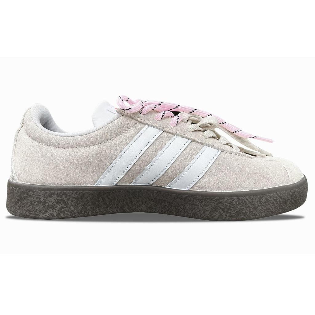 Adidas VL COURT 2.0 Abrasion Resistant Breathable Low top Skateboard Shoes Unisex Light Yellow HQ1802(Team1248- )