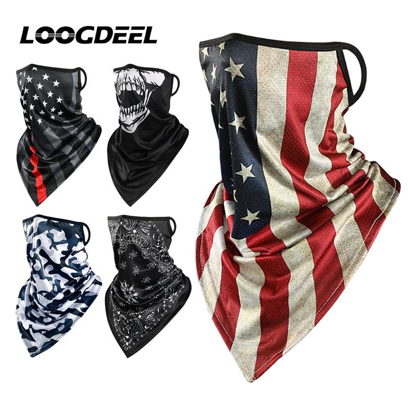 Men Skull Cap Headwrap Bandana Face Shield Running Cycling Outdoor Sports Scarves Summer Cold Ice Motorcycle Face Mask