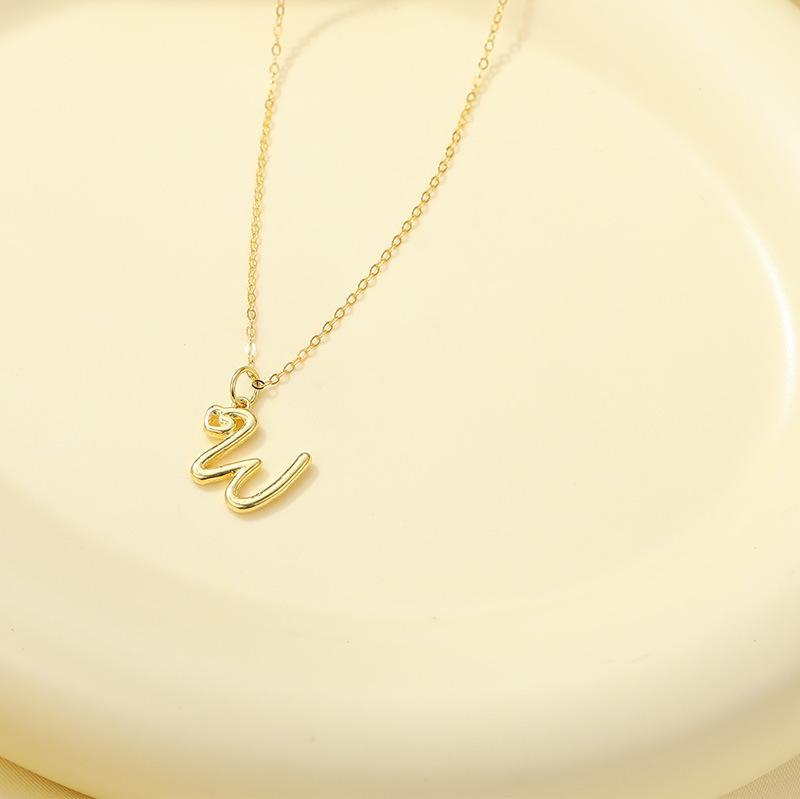 Banyan Tree S925 Silver English Letter Pendant Necklace - Simple, Elegant Style for Mother's Day