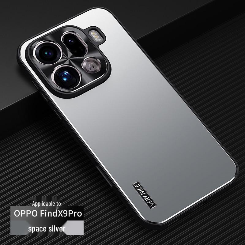 OPPO Find X9 Ultra Metal Frosted Stand Protective Phone Case - Full Coverage, Drop-proof