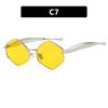 New Diamond Sunglasses European and American Retro Sunglasses Advanced Hong Kong Style Concave Shaped Sunglasses
