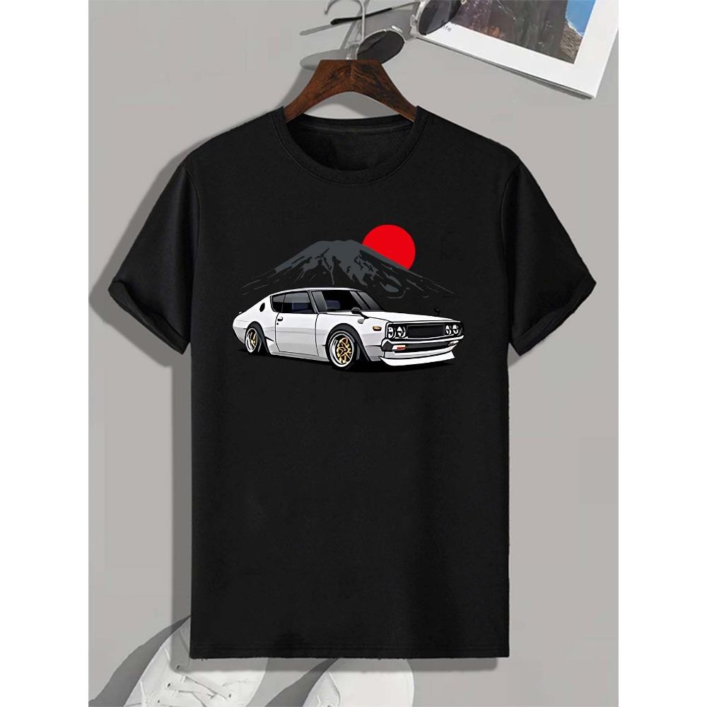 Men Cotton T-Shirt Unisex Casual O-neck Short-Sleeve Tee Tops Funny Graphic Print Overesized T Shirt