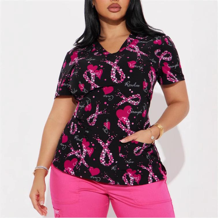 

Summer Womens Tops Women s T-shirt Women s Clothing Short Sleeve Tops V-neck Sweatshirts Print T-Shirts Ladies Tee XXL