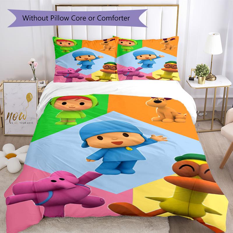 Pocoyo Bettbezug-Set Perfekt für das Spielzimmer Leicht Perfektes Geschenk für Freunde & Familie