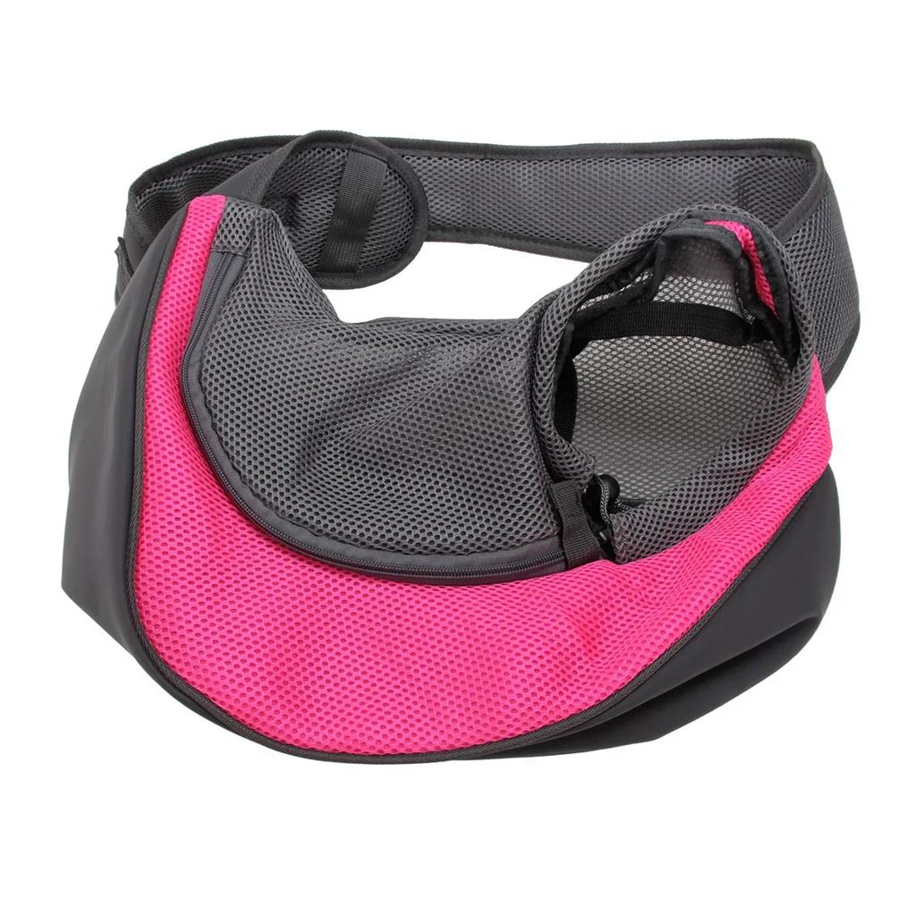 Pet Dog Cat Sling Carrier Breathable Travel Safe Sling Bag Puppy Kitten Outdoor Mesh Oxford Single Comfort Handbag Tote Pouch