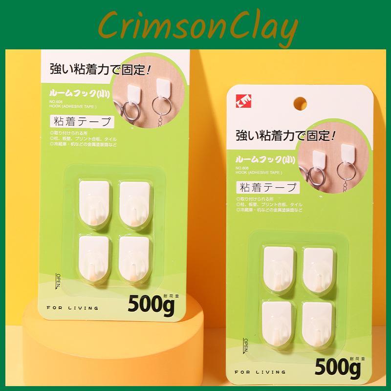 Plastic Hooks Adhesive Heavy Small Rectangle Tool For Home Bathroom Decoration