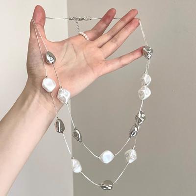 Collana a strati retrò, semplice e alla moda