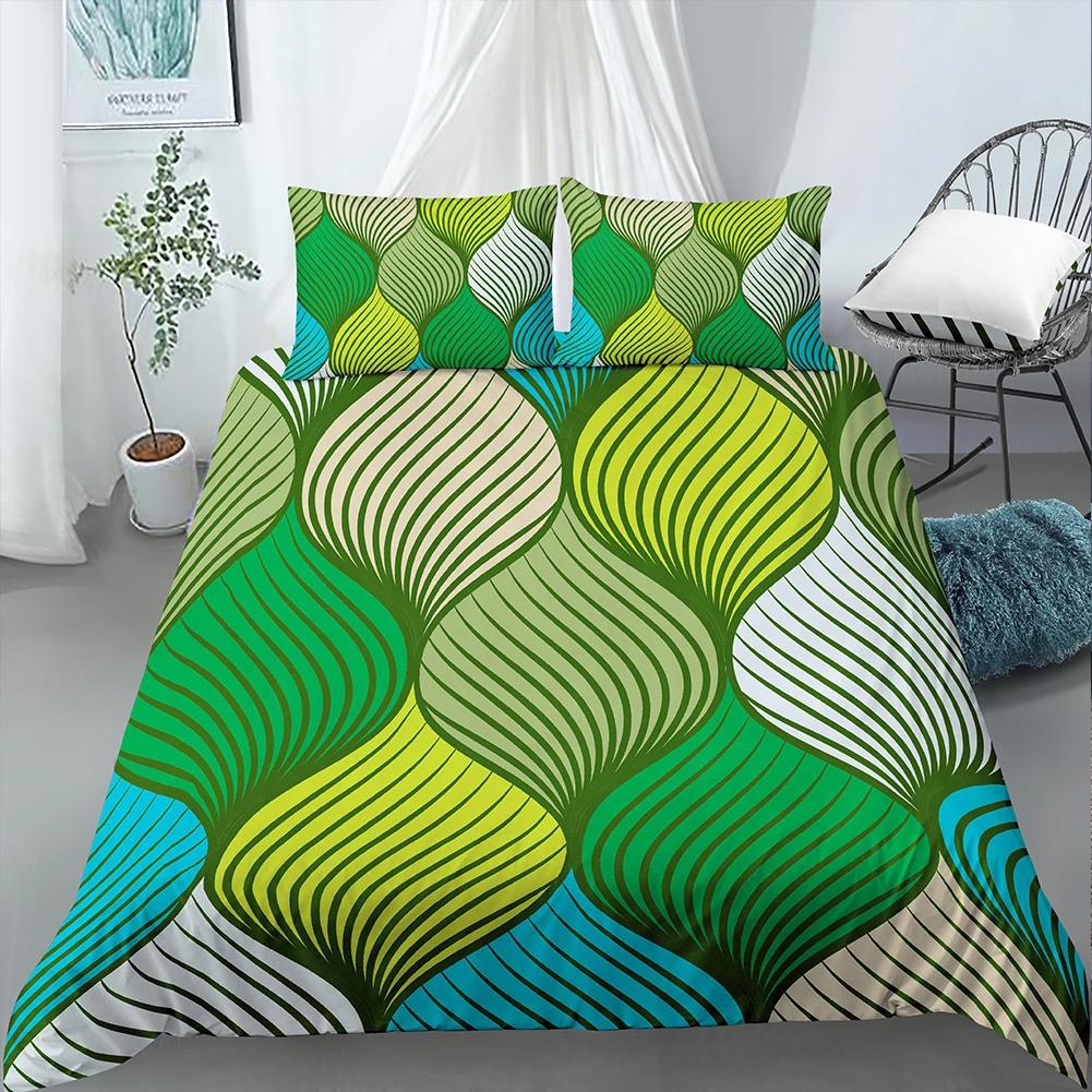 Geometric Duvet Cover Single Twin Full Queen King Size Bedding Set Modern Abstract Comforter Cover for Boys Teen Bedroom Decor