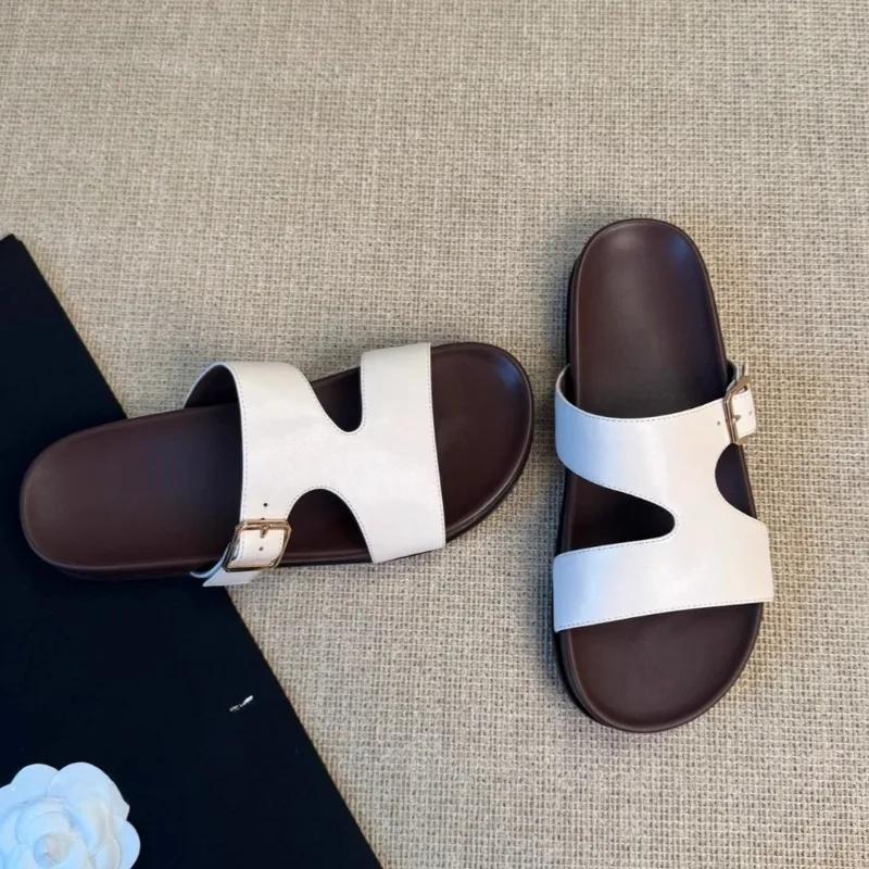 Women Flats Slippers New Summer Casual Shoes Designer Woman Sandals 2025 Beach Flip Flops Slides Cozy Mujer Zapatillas