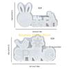 F26C Easter Letter Silicone Molds for Resin Casting and Making Soap Chocolate
