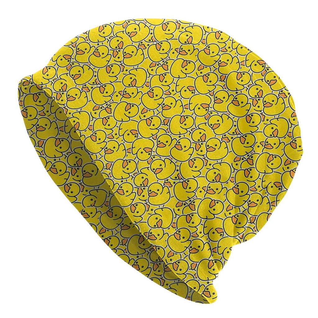 Yellow Classic Rubber Duck Unisex Women Adult Beanies Caps Knitted Bonnet Hat Warm Fashion Autumn Winter Outdoor Skullies Hats