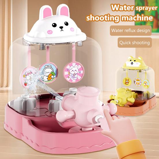 Yousheng Kids Target Water Shooter Toy Hand-eye Coordination Training Educational Toddlers Cartoon Rabbit Dinosaur Dog Interactive Water Sprayer Board