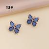 Butterfly Jewelry Multi-Colored Zircon Butterfly Necklace for Women Fashionable Clavicle Chain Pendant Necklace for Women