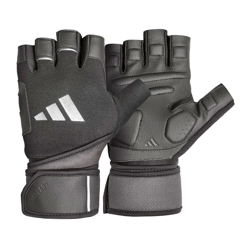 Adidas Wrist Wrap Training Aero Lady Material and Size Small Size Gloves, (Sweat-Wicking, Quick-Drying, Breathable, Warm), Black, (Wrist 19-20cm),