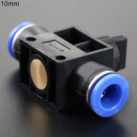 Pneumatic Ball Air In Fitting Connector Valve Push Hose Tube Pipe Speed Joiner