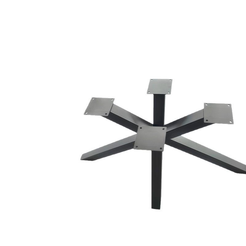 Struttura per Tavolo in Ferro a Forma di Croce Stellare con Gambe Spesse Resistenti alla Ruggine - Supporto a Quattro Zampe Portante per Tavolo da Pranzo/Scrivania da Ufficio.