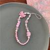 Cartoon Butterfly Bow Phone Chain Candy Colored Phone Wrist Strap Bag Pendant  Phone Accessories