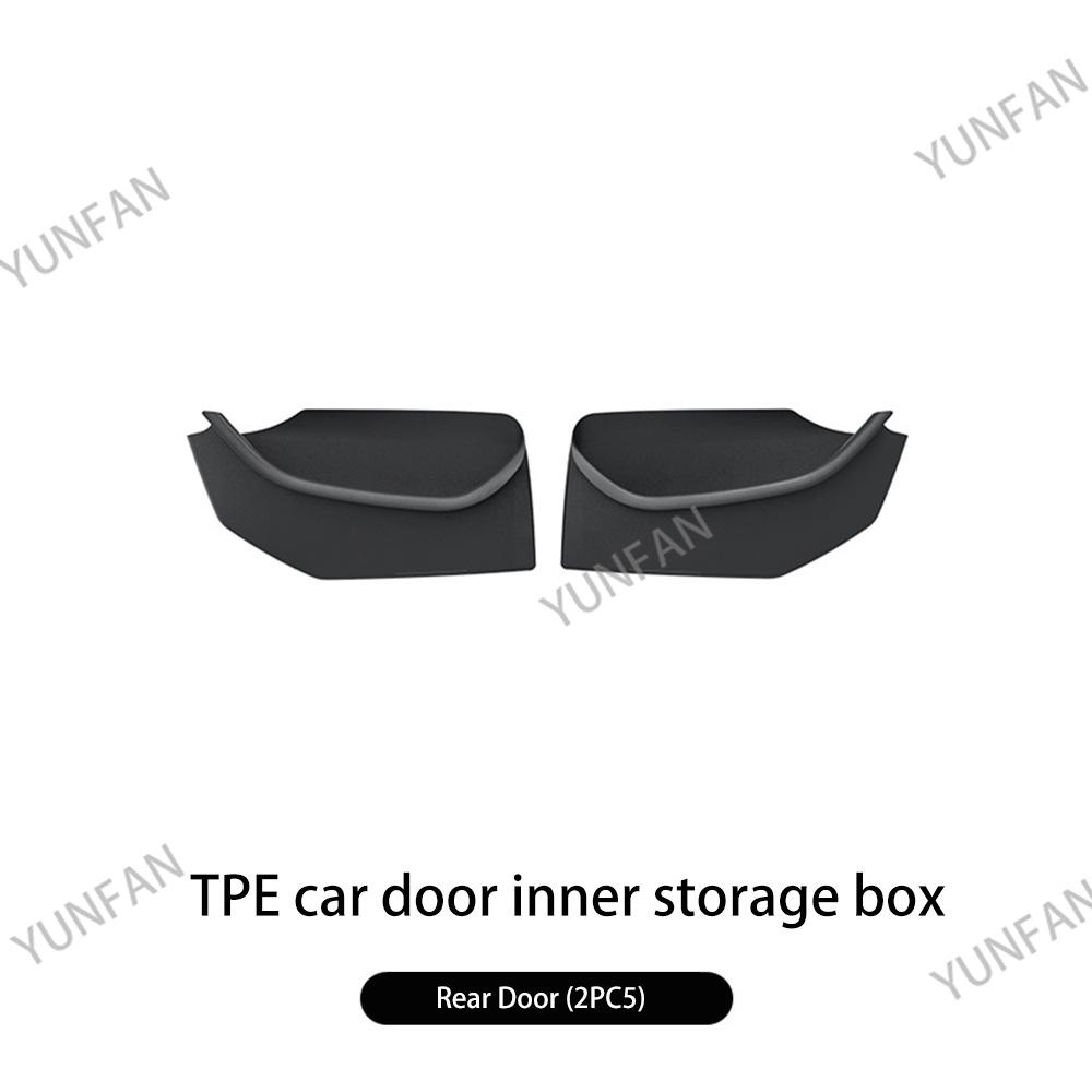 For Tesla Model Y Accessories 2025 Juniper TPE Full Cover Door Pocket Organizer Waterproof Dustproof Storage Liners for Front