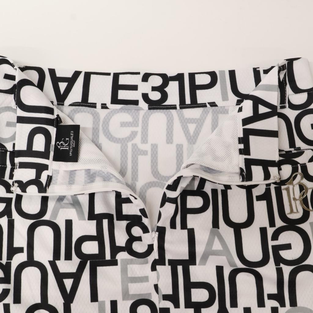 1piu1uguale3 [GOLF] GSP047 White Full Mix Logo Tight Skirt Skirt 2 whiteUsed