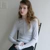 Elssibeui Henley Neck Soft T-Shirt_Skyblue